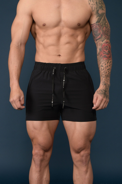 101 bodybuilding kratke hlačice muškarci YoungLA sve crno V420685 odjeća