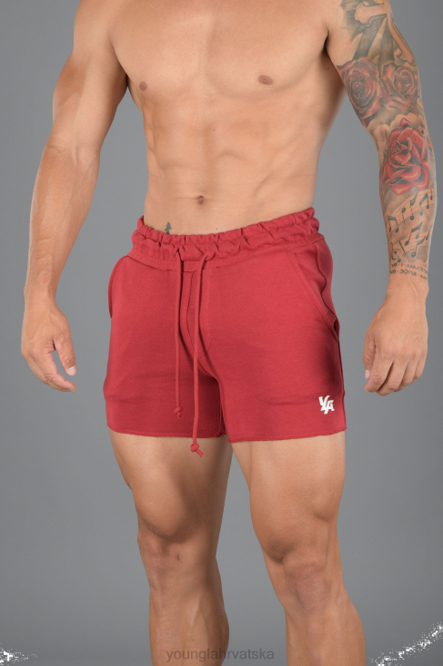 102 frotir hlače za bodybuilding muškarci YoungLA Crvena V420659 odjeća