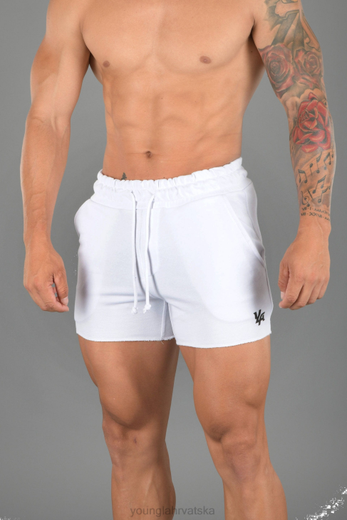 102 frotir hlače za bodybuilding muškarci YoungLA bijela V420660 odjeća