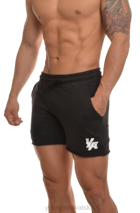 102 frotir hlače za bodybuilding muškarci YoungLA crno V420643 odjeća