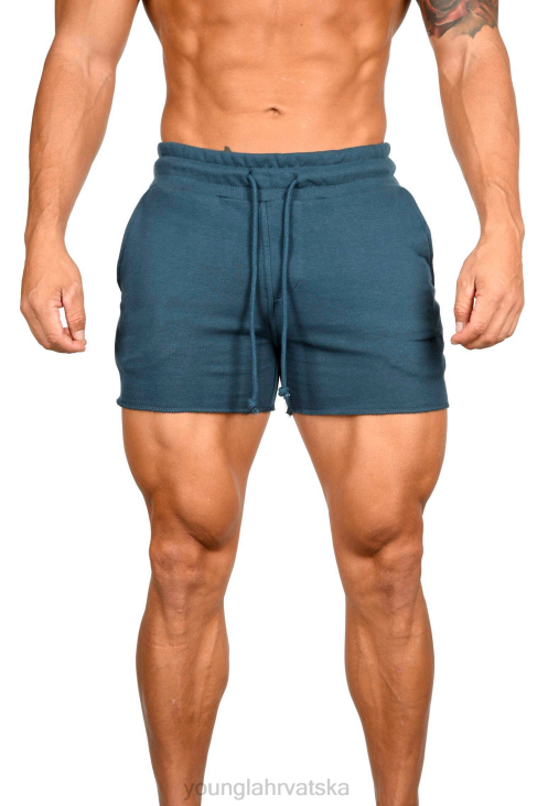 102 frotir hlače za bodybuilding muškarci YoungLA plavozelena V420654 odjeća