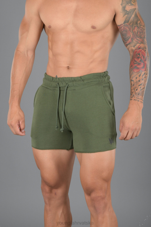 102 frotir hlače za bodybuilding muškarci YoungLA zelena V420661 odjeća