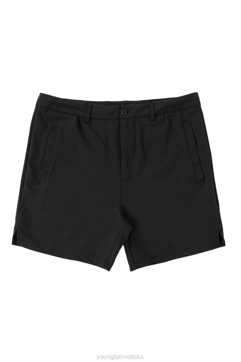 145 casual chino kratke hlače muškarci YoungLA crno V420501 odjeća