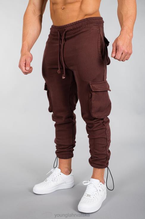 206 rambo combat joggers muškarci YoungLA smeđe pranje V420914 odjeća