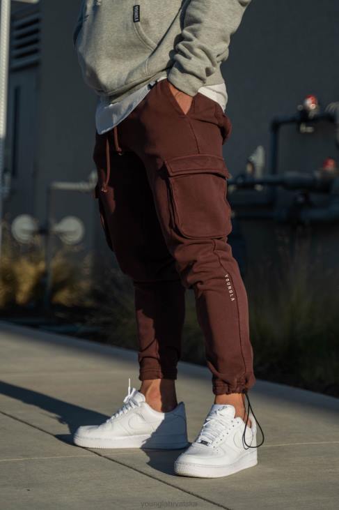 206 rambo combat joggers muškarci YoungLA smeđe pranje V420914 odjeća