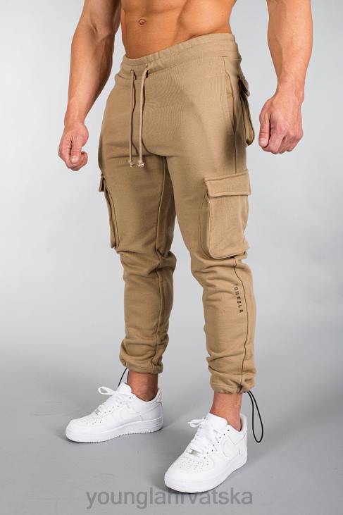 206 rambo combat joggers muškarci YoungLA smeđe pranje V420914 odjeća