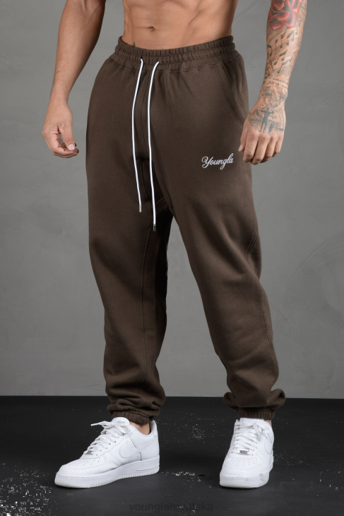 211 za njega joggers muškarci YoungLA smeđa V420859 odjeća