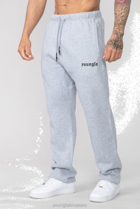 216 vječni no cuff sweats muškarci YoungLA vrijesak siv V420895 odjeća