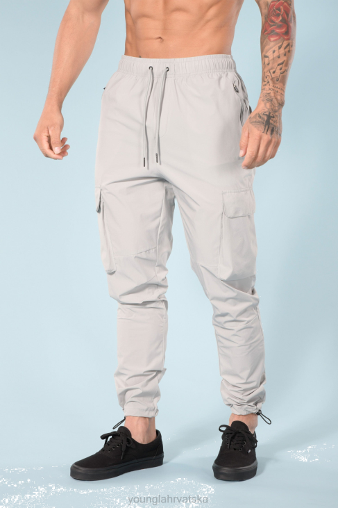 218 travel cargo joggers muškarci YoungLA Svijetlo siva V420865 odjeća