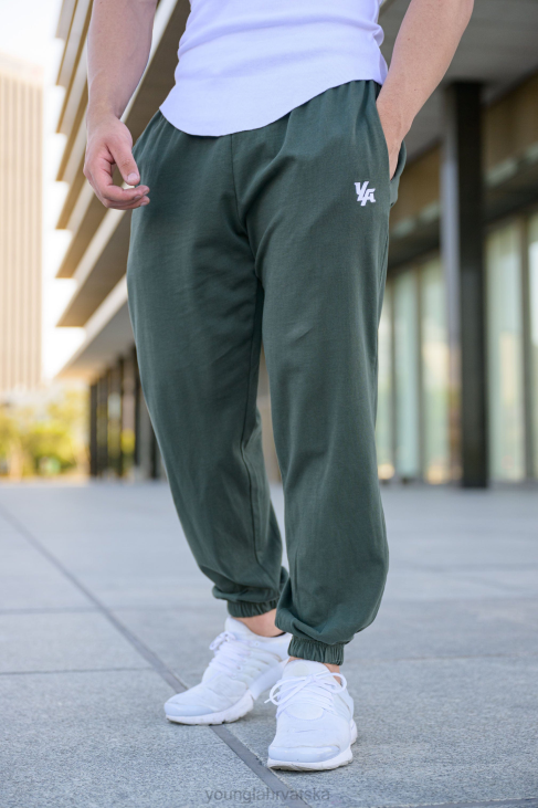 231 pumpa poklopac joggers muškarci YoungLA šumsko zelena V420883 odjeća