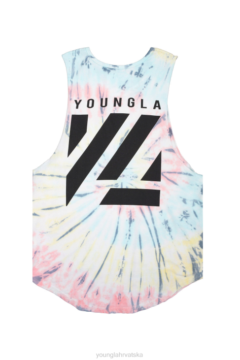 321 tie dye blok odrezani spremnici muškarci YoungLA šećerna vuna V42012 odjeća