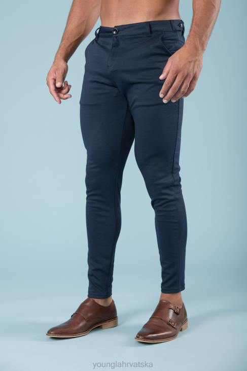 614 elegantne svečane hlače muškarci YoungLA kaki V420741 odjeća