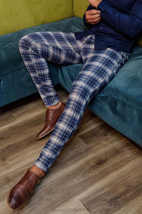 614 elegantne svečane hlače muškarci YoungLA kaki V420741 odjeća