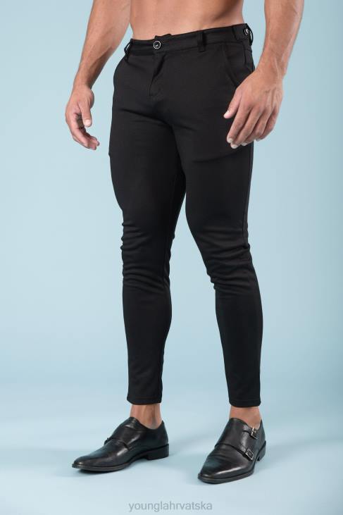 614 elegantne svečane hlače muškarci YoungLA kaki V420741 odjeća