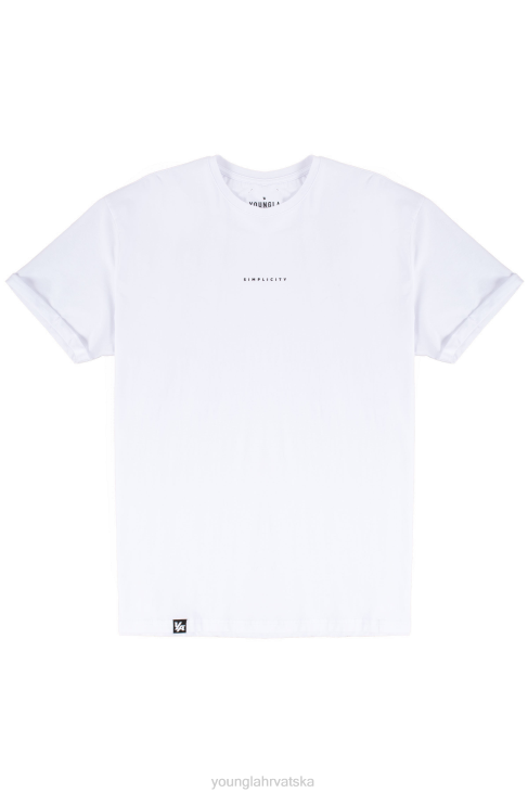 456 jednostavnost tees muškarci YoungLA bijela V420408 odjeća
