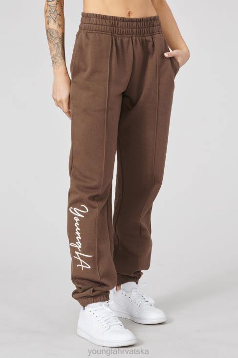 w202 script joggers 20 žene YoungLA smeđa V4201130 odjeća