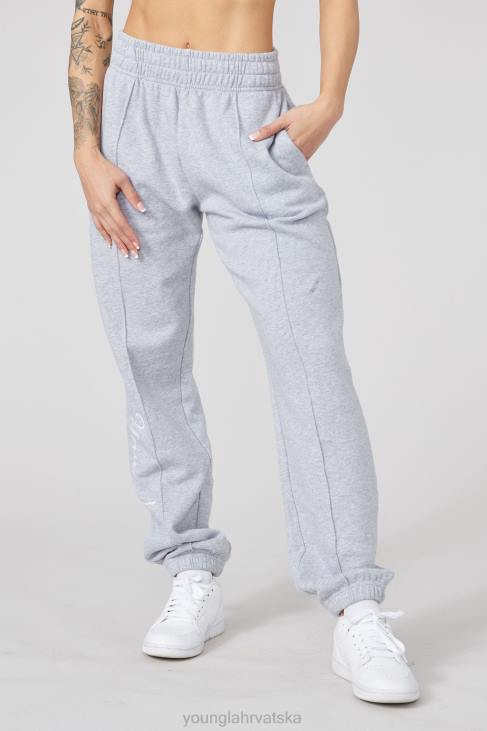 w202 script joggers 20 žene YoungLA vrijesak siv V4201131 odjeća