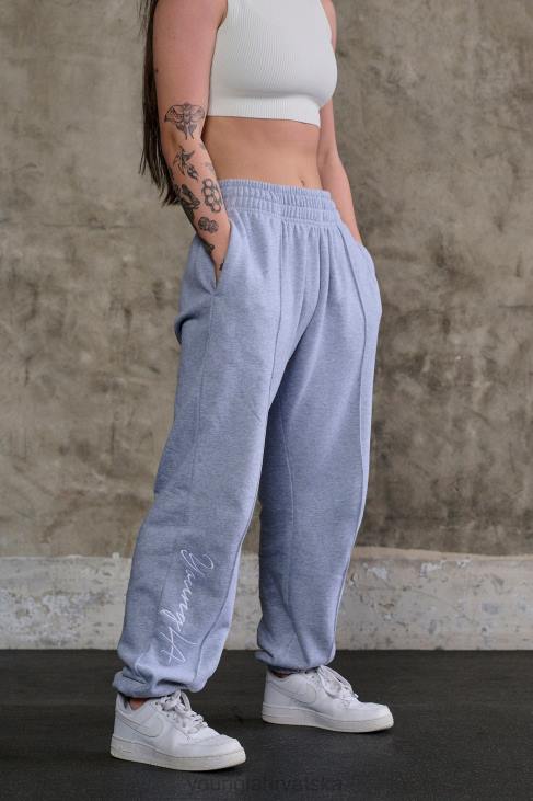 w202 script joggers 20 žene YoungLA vrijesak siv V4201131 odjeća