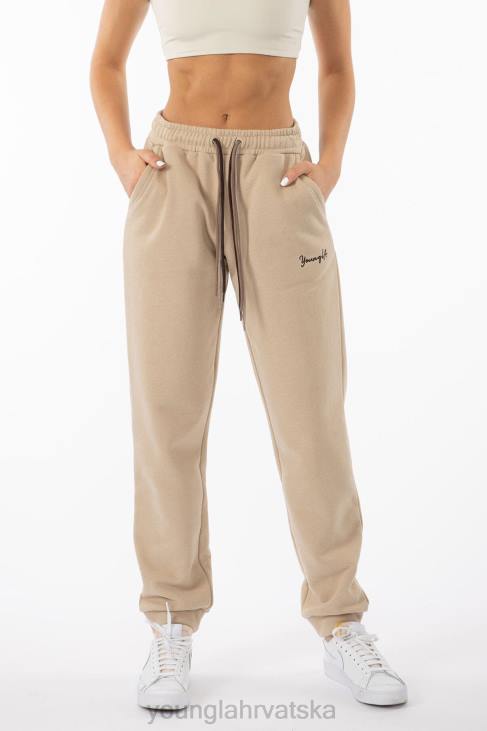 w207 triple string joggers žene YoungLA svijetlo taupe V4201134 odjeća