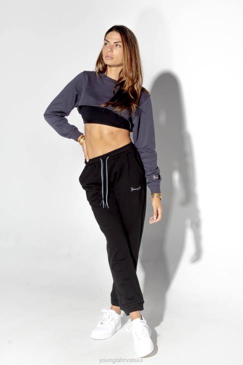 w207 triple string joggers žene YoungLA vrijesak siv V4201136 odjeća