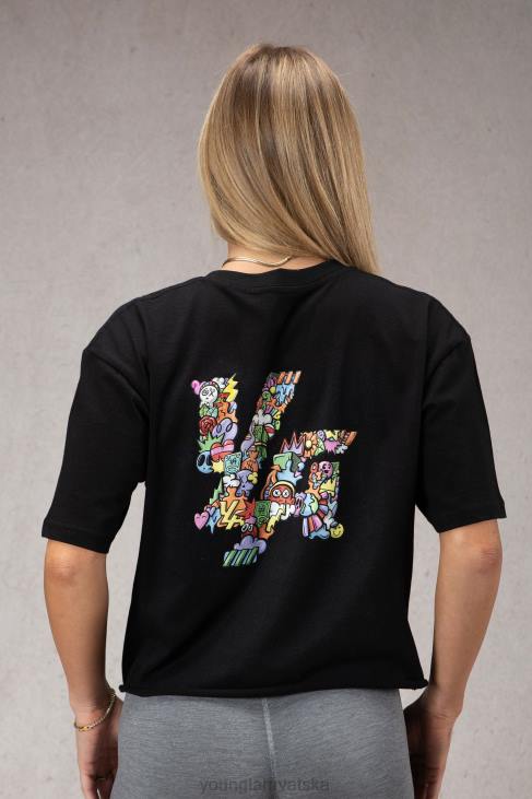 w421 trippy prevelika majica žene YoungLA vrijesak bijeli V4201079 odjeća